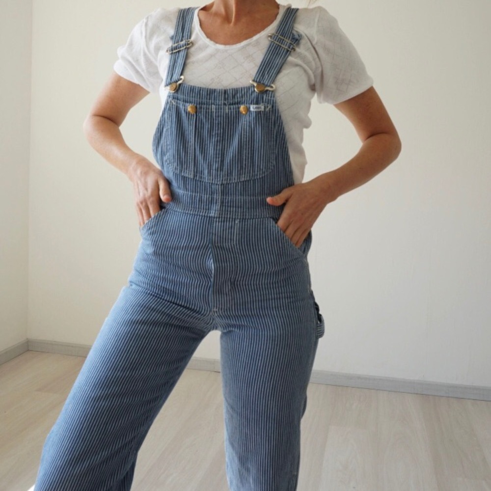 Vintage Lee Hickory Stripe Overalls